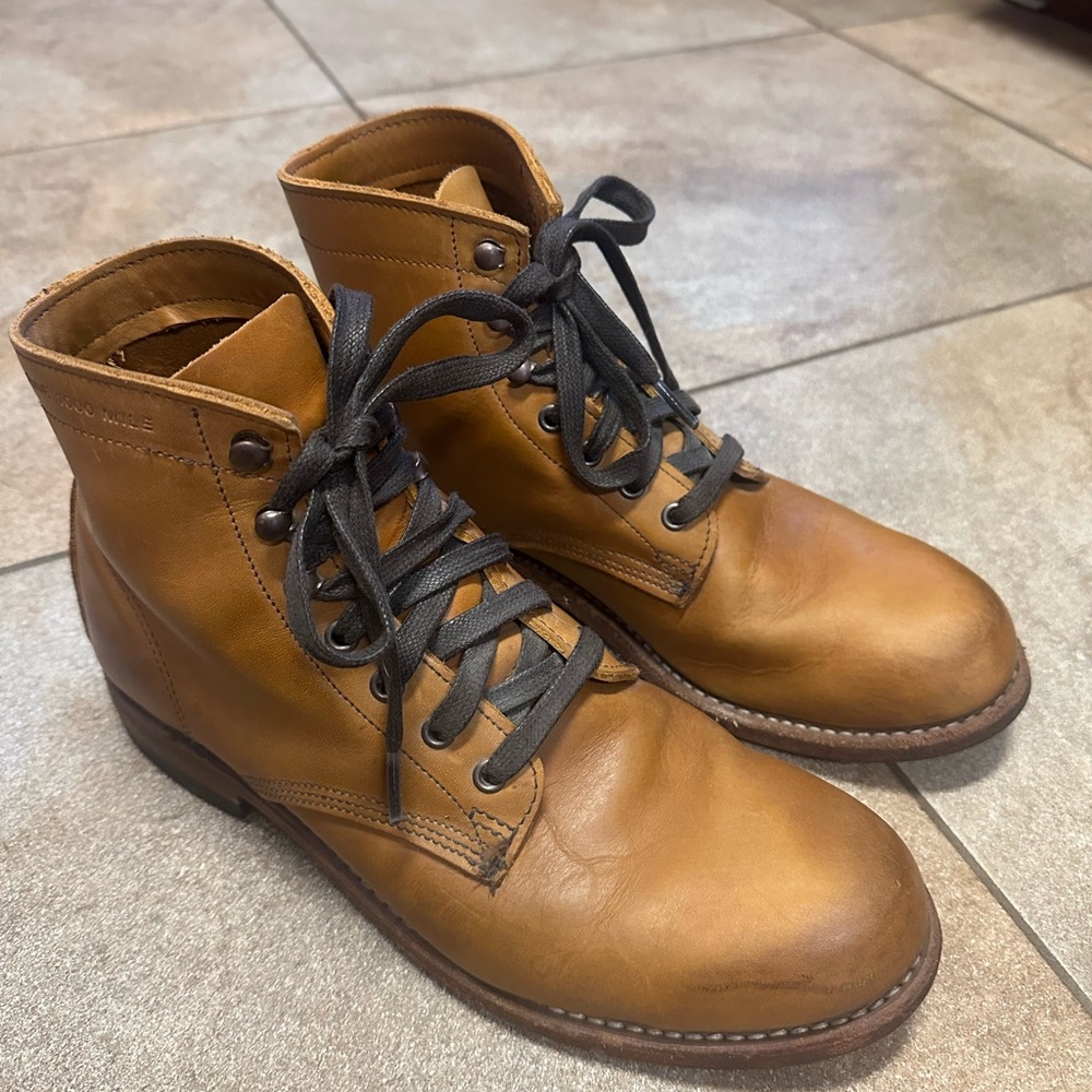 Men's Wolverine 1000 Mile Beckman Tan Leather Boots